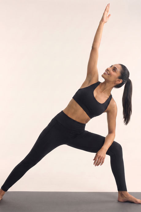 Buy Zelocity Quick Dry Gym Leggings - Black Beauty